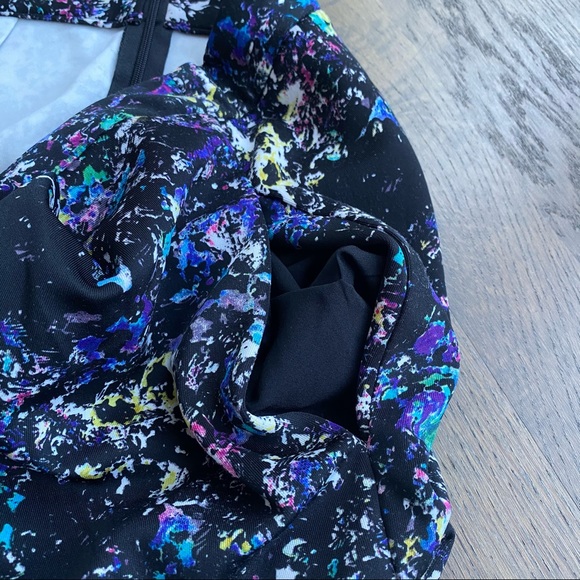 Rachel Roy floral skort with pockets, purple 2 - Picture 5 of 5